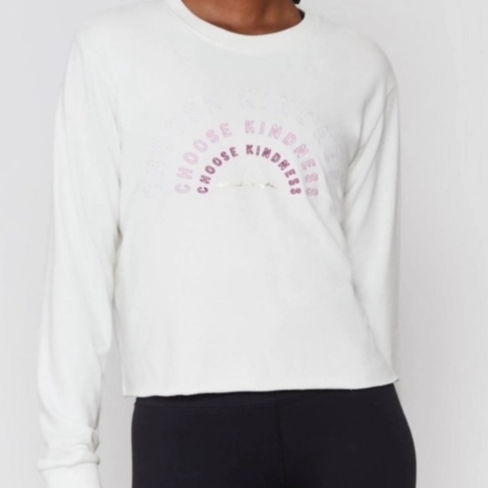 Spiritual Gangster CHOOSE KINDNESS Cropped Sweatshirt